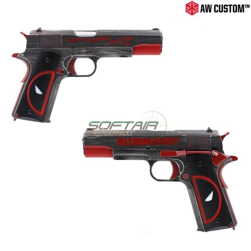 Gas Pistol "μολων Λαβε Deadpool" 1911 Scarrellante Armorer Works (aw-110763)