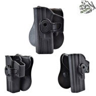 Left Rigid Holster Glock Series Black Frog Industries® (fi-wo-gb42l-bk)