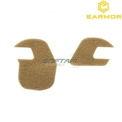 Set Velcro Adesivi coyote brown Per Cuffie M31/m32/m32h Earmor (ea-s14-cb)