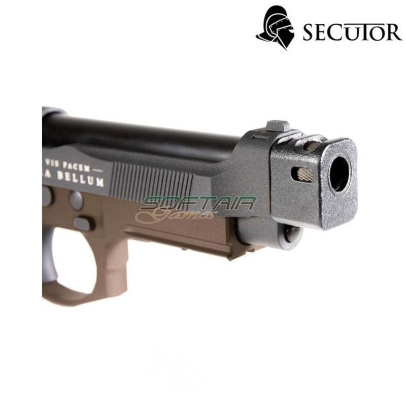 Co2 Pistol Bellum X M9 Custom Black/bronze Secutor (sr-110796)