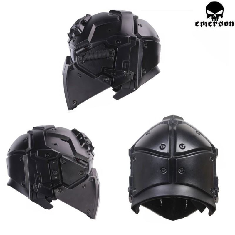Maschera Integrale Ronin Style Black Deluxe Ventilata C/nvg Mount Emerson (em6646b)