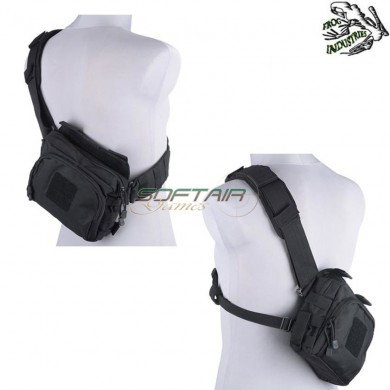 Multifunction Messenger Bag Black Frog Industries® (fi-018388-bk)