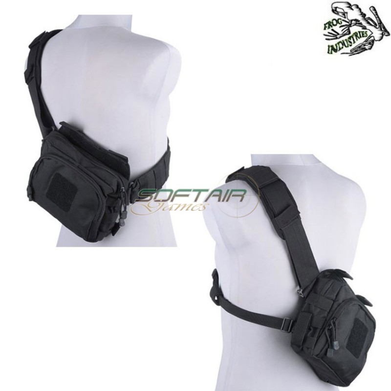 Multifunction Messenger Bag Black Frog Industries® (fi-018388-bk)