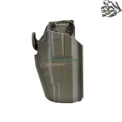 Fondina Destra Rigida Tattica Coyote 5x79 Universale Large Type Frog Industries® (fi-wo-gb35t-cb)