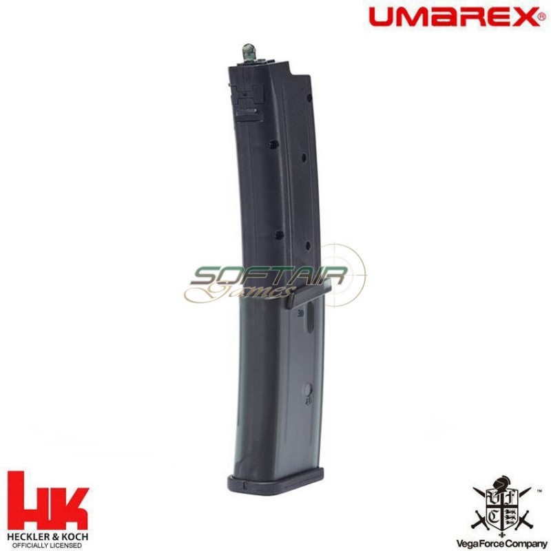 Mid-cap Magazine 110bb Black For Mp7 A1 Aeg New Gen. Vfc Umarex (um-2.6393x.1)