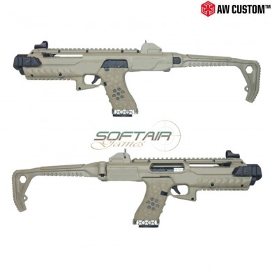 Tactical Conversion Kit & Gas Pistol G18 Hex Custom Dark Earth Armorer Works (aw-211789)