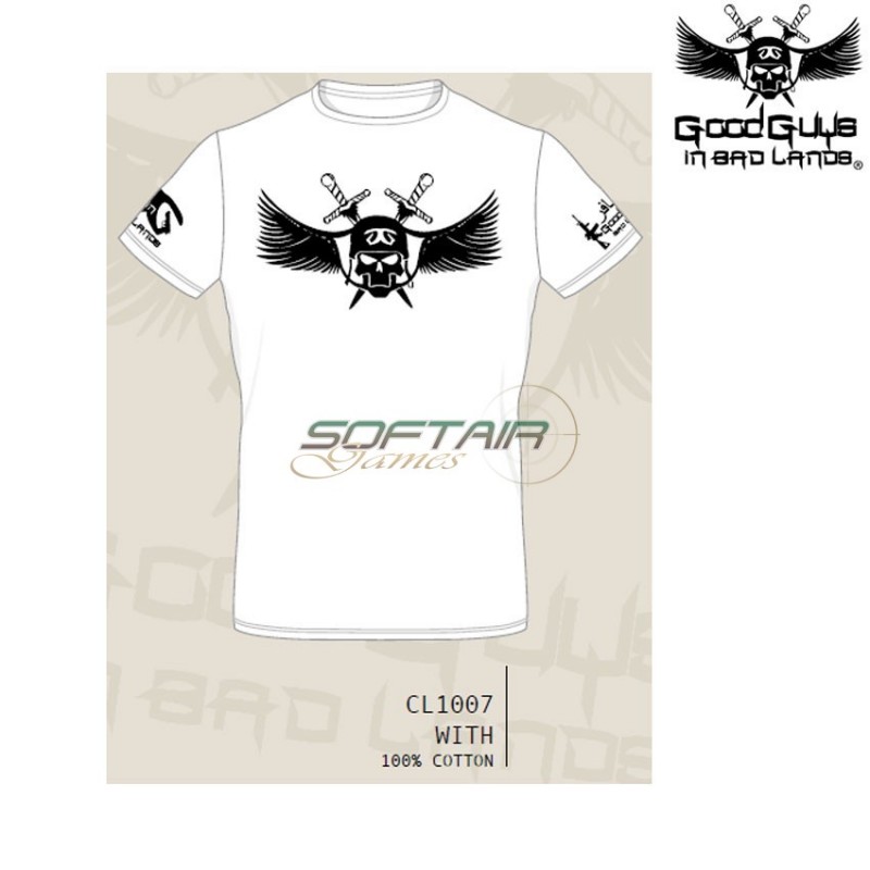 T-shirt Vintage White Good Guys In Bad Lands (ggbl-cl1007)