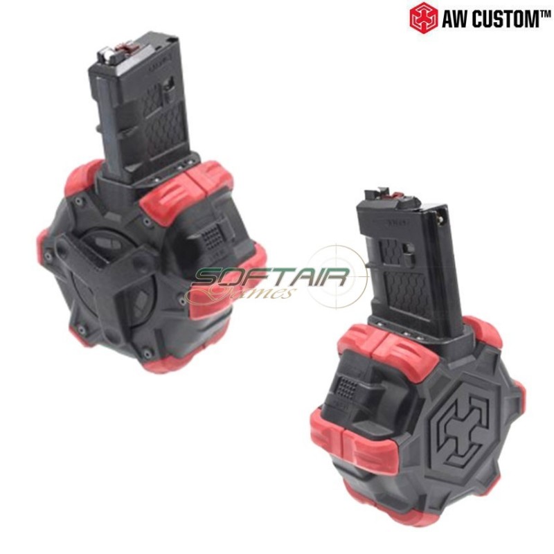 Gas Drum Magazine 350bb For M4 Gas Rifle Armorer Works (aw-310651)
