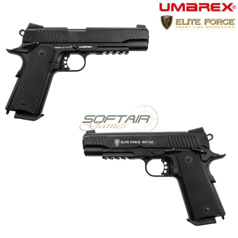 Pistola A Co2 1911 Tac Black Elite Force Umarex (um-2.5955)