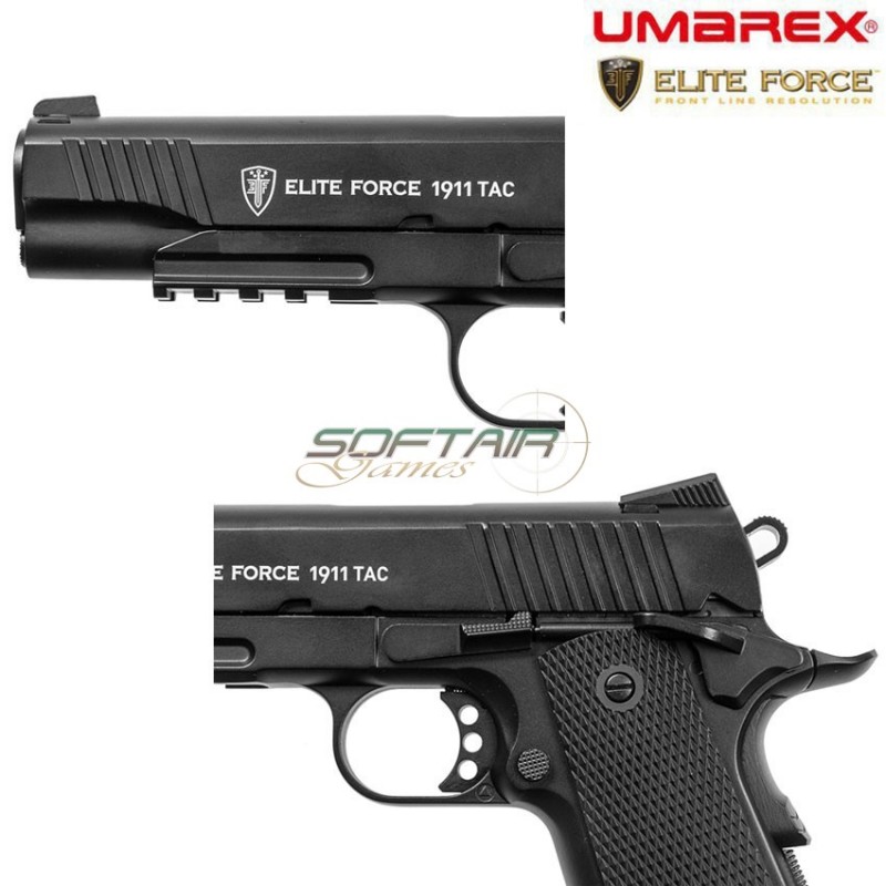 Pistola A Co2 1911 Tac Black Elite Force Umarex (um-2.5955)