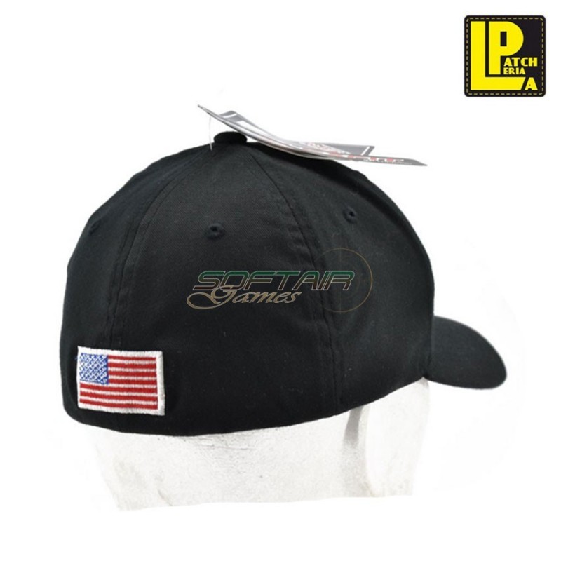 Flexfit® Cap Black Jolly Roger Patcheria (lp-capff008)