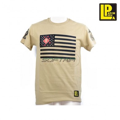 T-shirt Marsoc Usa Flag Socom Tan Patcheria (lp-ts020)