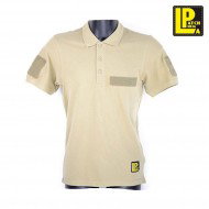 Polo Tattica Tan Con Velcro Patcheria (lp-pl006)