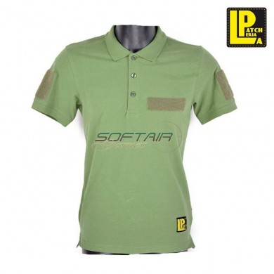 Polo Tattica Olive Drab Con Velcro Patcheria (lp-pl005)