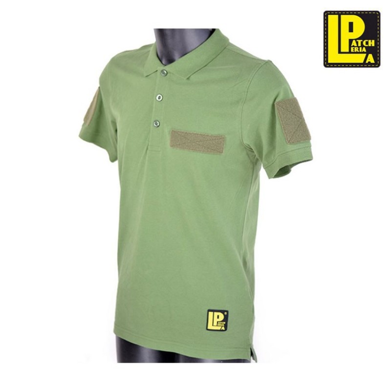 Polo Tattica Olive Drab Con Velcro Patcheria (lp-pl005)