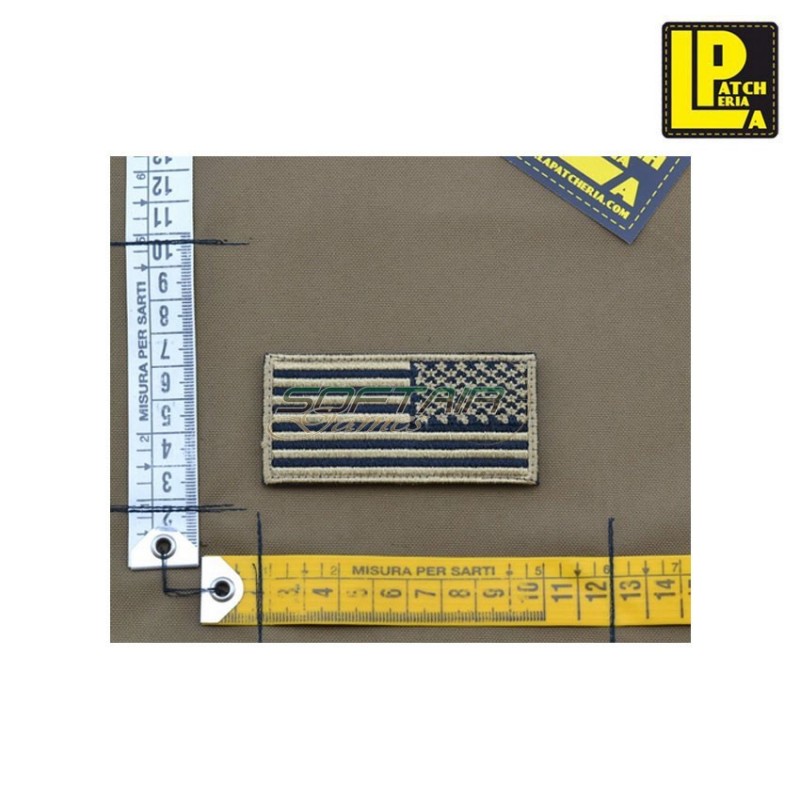 Military Morale Patch Ricamata Bandiera Americana Reverse Tan Patcheria (lp-prc279)