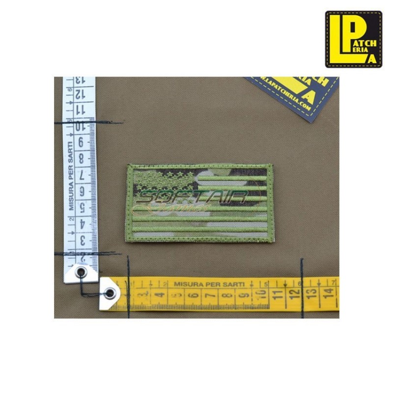 Military Morale Patch Ricamata Bandiera Americana Multicam Patcheria (lp-prc284)
