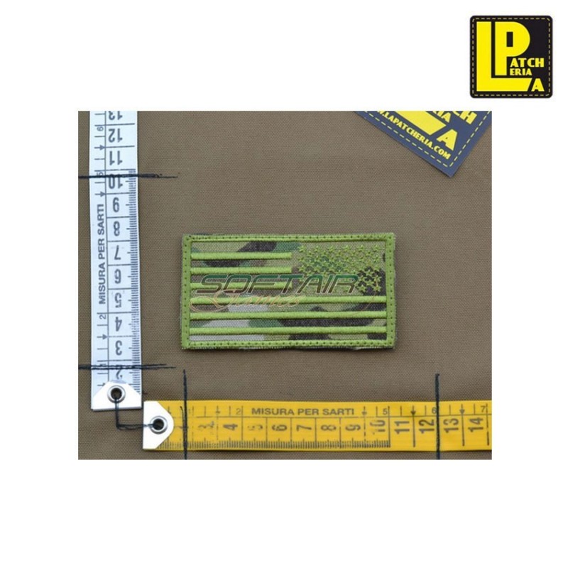 Military Morale Patch Ricamata Bandiera Americana Reverse Multicam Patcheria (lp-prc285)