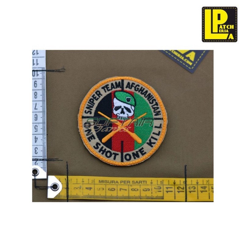 Military Morale Patch Ricamata Sniper Team Afghanistan Patcheria (lp-prc513)