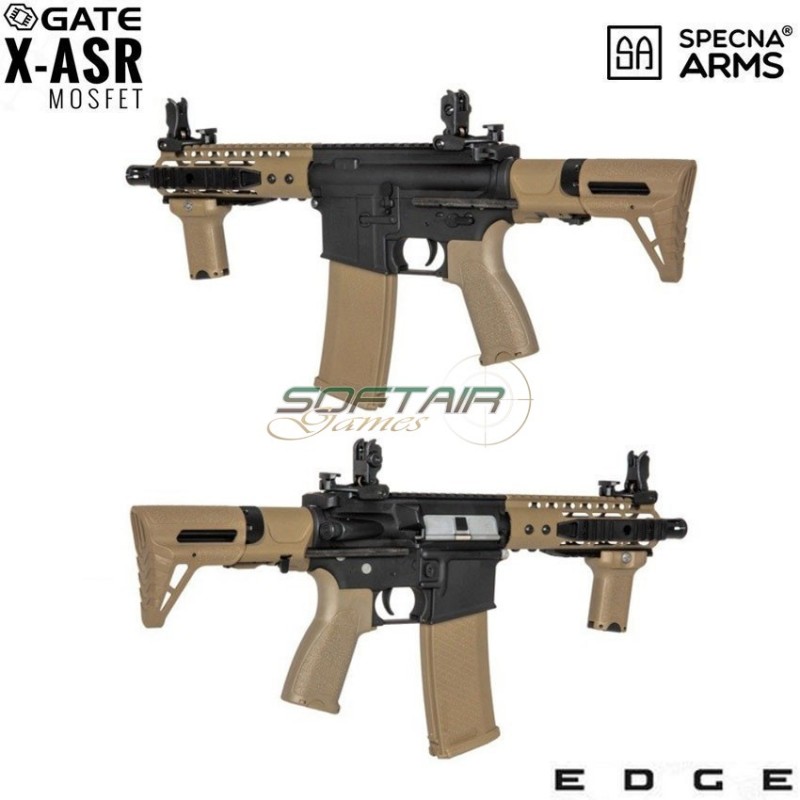 Electric Rifle Sa-e12 Edge™ M4 Short Keymod Pdw Replica Two Tone Specna Arms® (spe-01-026718)