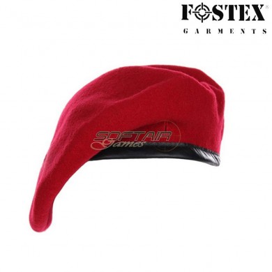 Military Beret Red Fostex (fx-211117-rd)