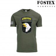 T-shirt Usa 101st Airborne Green Fostex (fx-133622-gr)