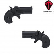 Gas Pistol Full Metal Derringer Double Barrel Black Maxtact (mxt-211614)