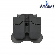 Double Pistol Magazine Pouch 1911 Black Amomax (am-150c79003)