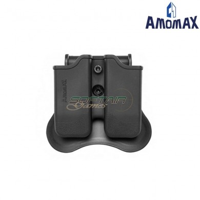Porta Caricatore Pistola Doppio Beretta Black Amomax (am-150c79007)
