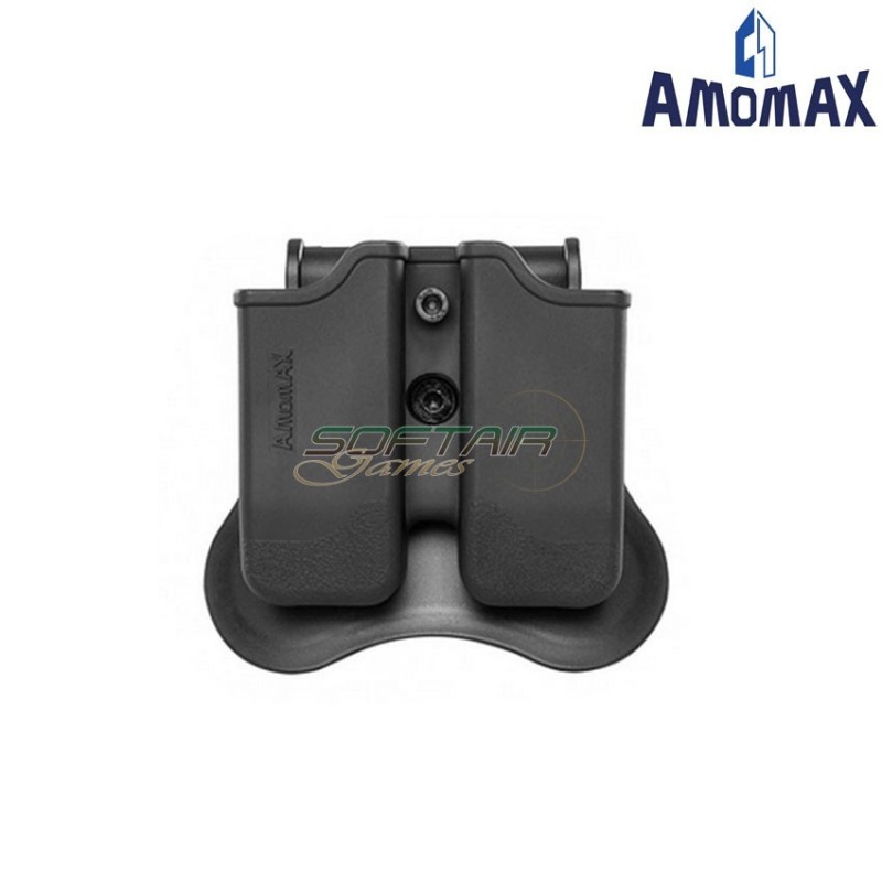 Porta Caricatore Pistola Doppio Beretta Black Amomax (am-150c79007)