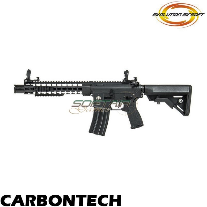 Electric Rifle Carbontech Series M4 Amplified 10" Black Evolution Airsoft (ea-ec21ar)