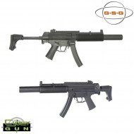 Fucile Elettrico Ebb Mp5 Sd6 Black Full Metal Cybergun German Sport Gun (gsg-130920)