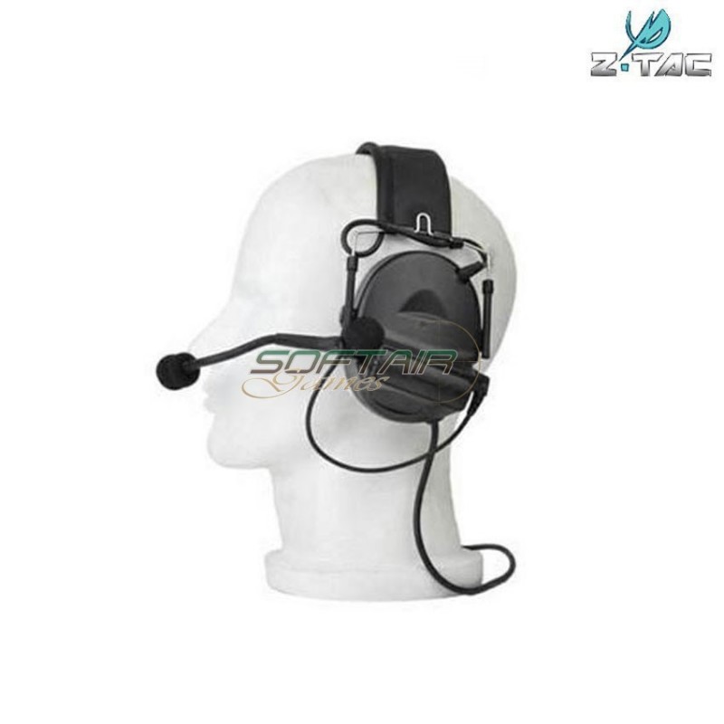 Cuffia/microfono Comtac Ii Black Z-tactical (z041-bk)
