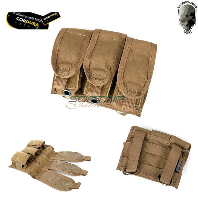 Tasca Tripla 40mm Granate 2017 Version Coyote Brown Tmc (tmc-2761-cb)