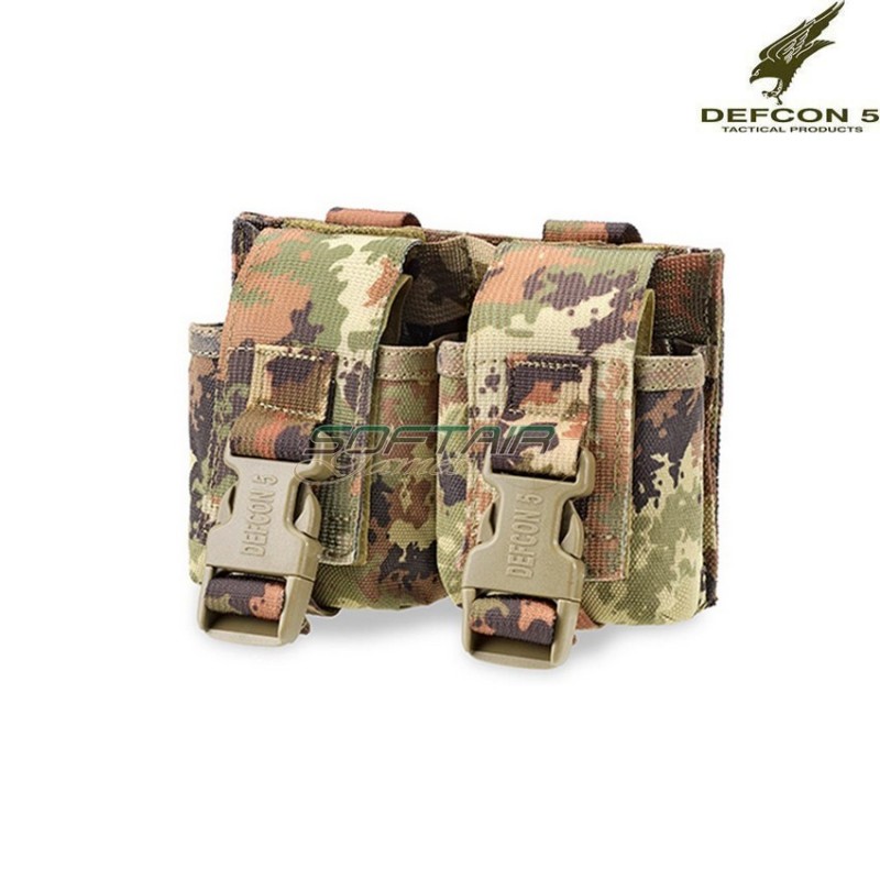 Tasca Doppia Granate Clip Vegetata Defcon 5 (d5-gp02-vi)
