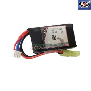 Batteria Lipo 800mah 11.1v 15c Action Batteries (ab3s80n20p)