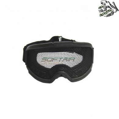 Maschera Snow Nera Con Rete Frog Industries® (fi-6058-bk)
