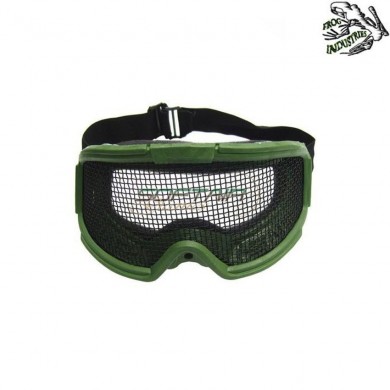 Maschera Snow Verde Con Rete Frog Industries® (fi-6058-v)