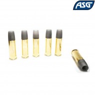 Set 6 Bossoli In Ottone Per Revolver Schofield Asg (asg-19305)