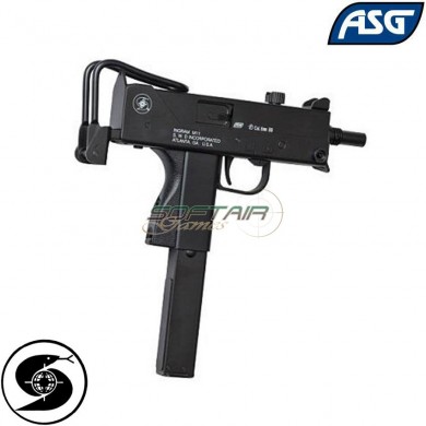 Gas Submachine Blowback Ingram M11 Cobray Black Asg (asg-16165)