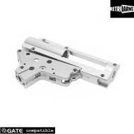 New Pacche Gearbox Split Silver Cnc Qsc Sr25 8mm Retroarms (ra-7213)