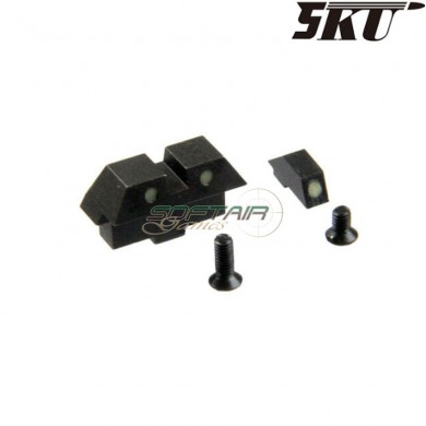 Night sights for 5ku glock pistol (5ku-gb-255)