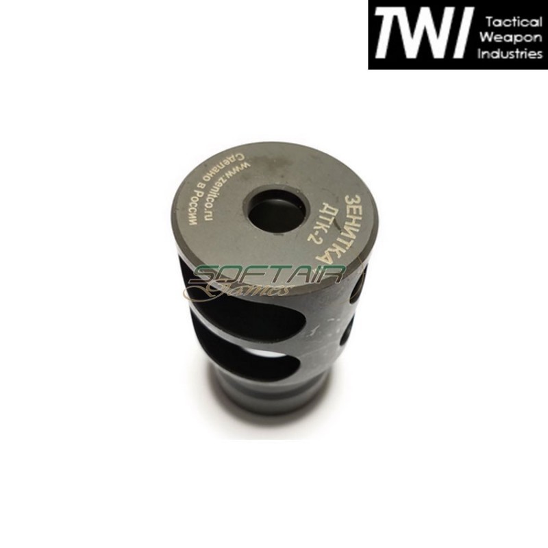 Flash hider dtk-2 zenitco style for rifle ak real type twi (twi-dtk-2)