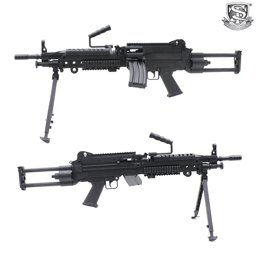 Electric Machine Gun M249 Para Sportline Black S T St