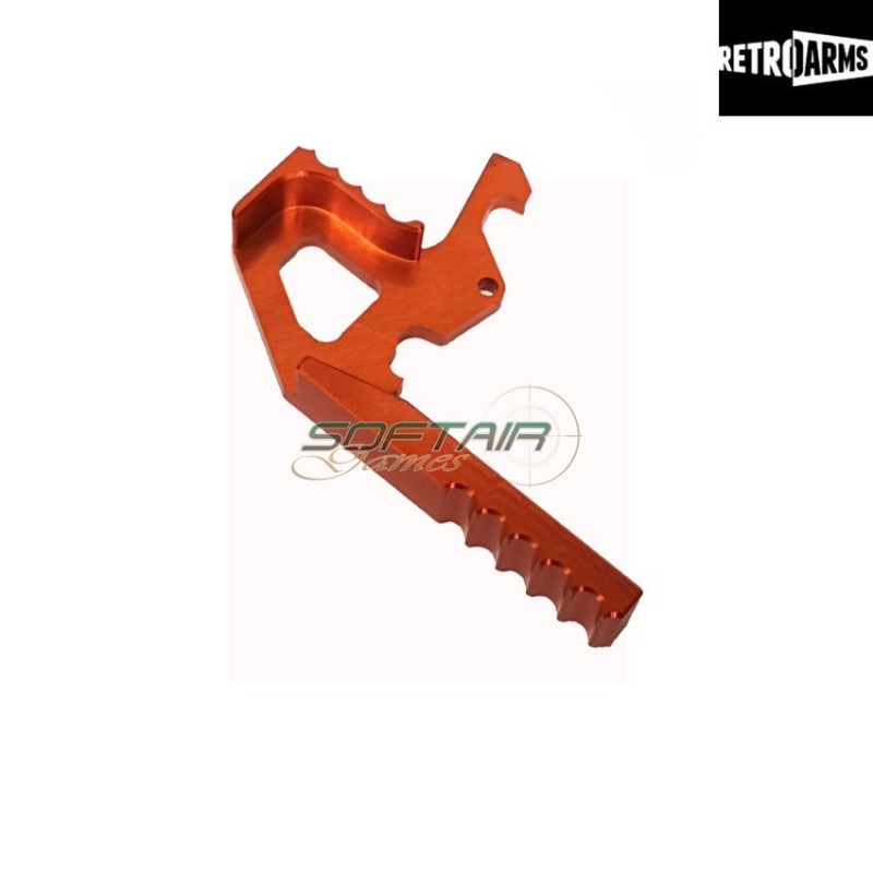 Charging Handle Latch Extension M4-a Orange Cnc Retroarms (ra-6997)