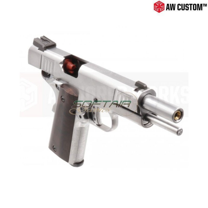 Gas gbb pistol 1911 iconic silver armorer works (aw-026388)