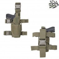 Leg Universal Holster Olive Drab Tornado For Right Hand Frog Industries® (fi-000235-od)