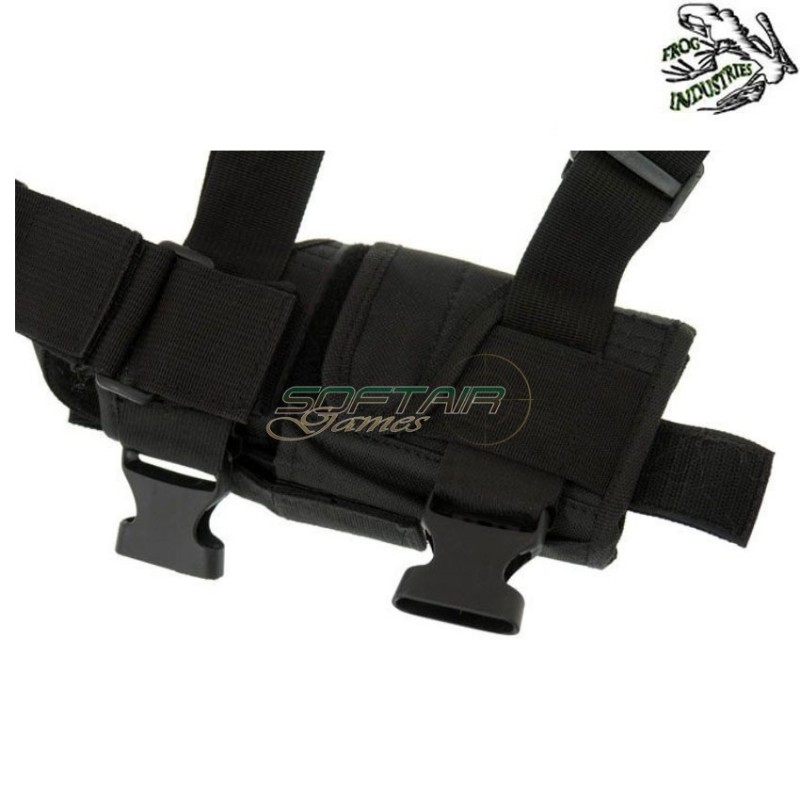 Fondina Cosciale Black Tornado Per Mano Destra Universale Frog Industries® (fi-000227-bk)
