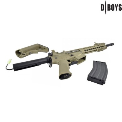 Electric rifle m4 keymod 10" sport dark earth dboys (3381t)
