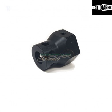 Flash hider cnc type g black 14mm positive retroarms (ra-7557)